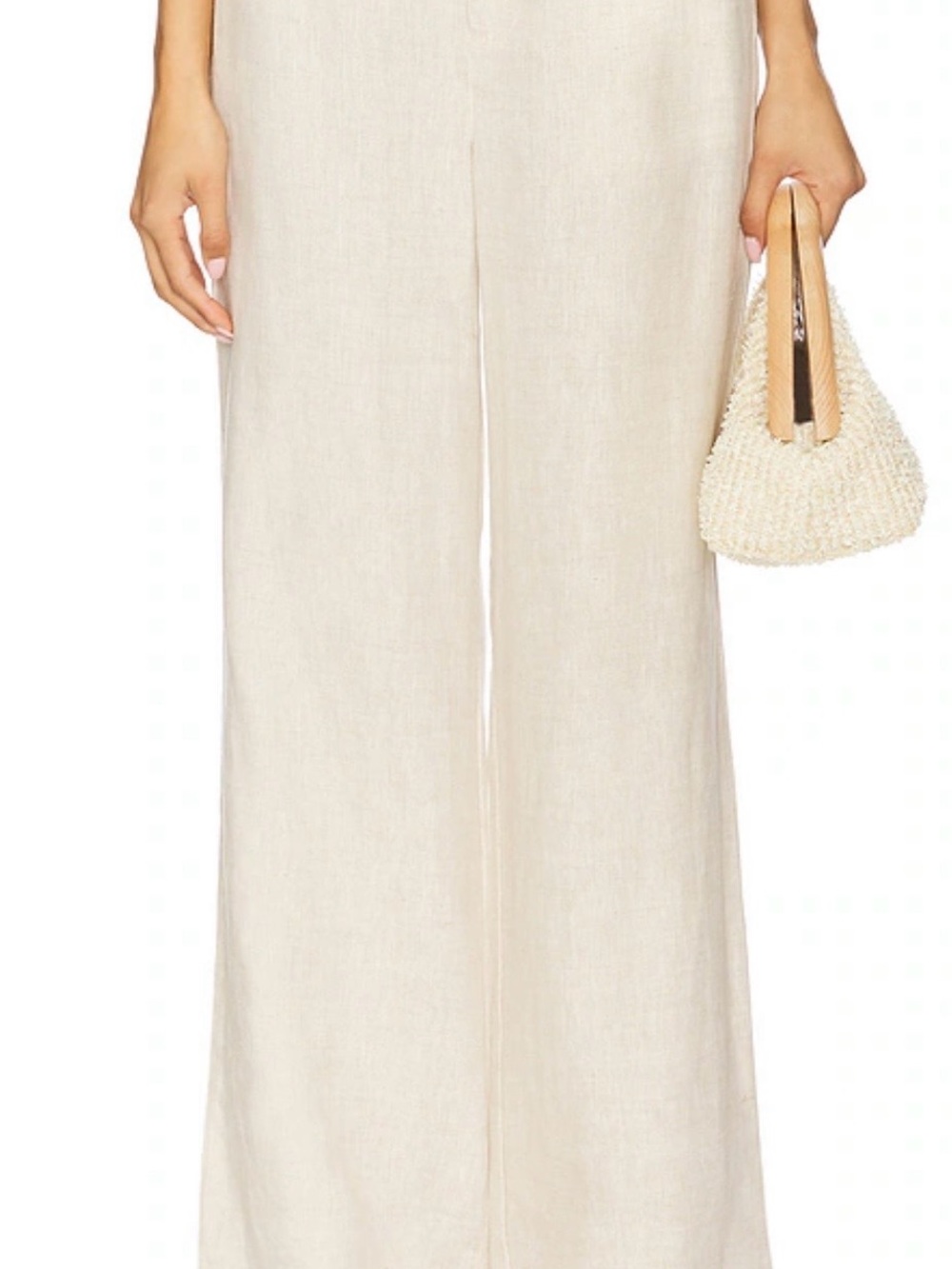 Sanctuary Linen Pants Size 32 wide leg in oatmeal color